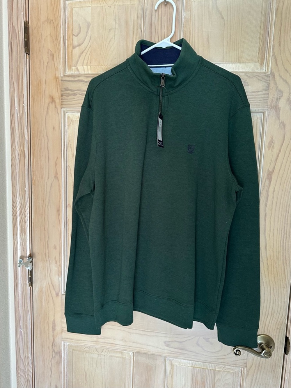 NWT! Men's Quarter-Zip Sweater Pullover - Dark Green